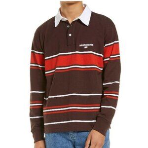 Noon Goons Long Sleeve Polo Brown M